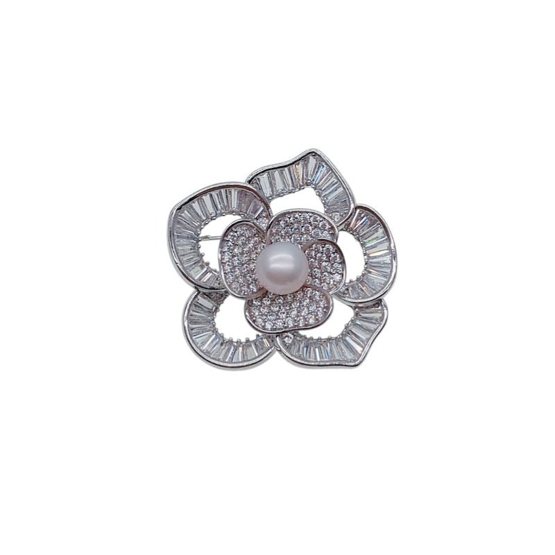 Flower Freshwater Pearl Brooch - CHOMEL