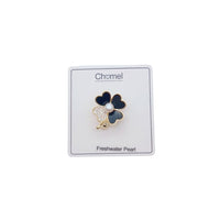 4 Leaf Clover Freshwater Pearl Brooch