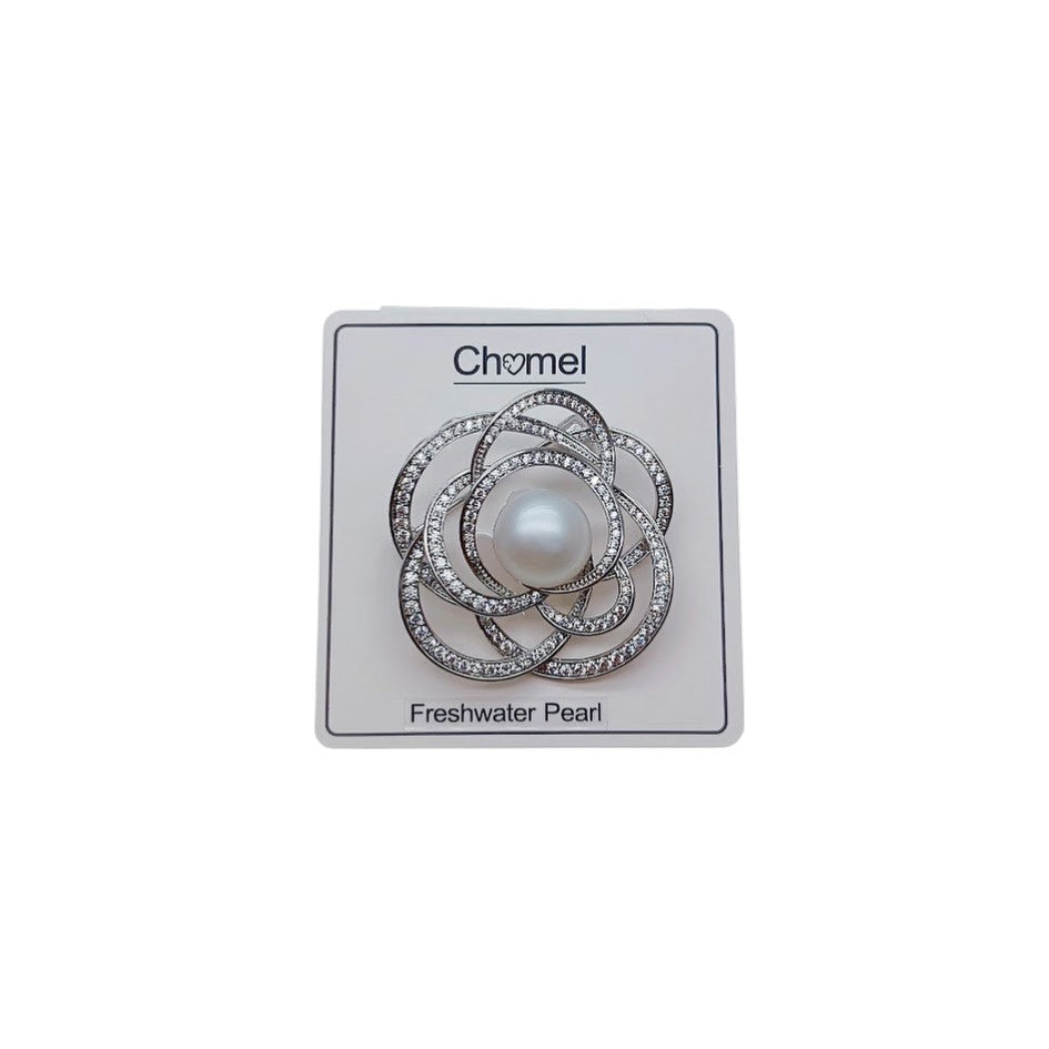 Flower Freshwater Pearl Brooch - CHOMEL