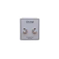 Freshwater Pearl & Cubic Zirconia Earrings