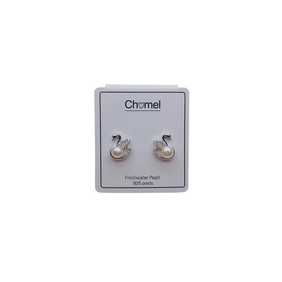 Freshwater Pearl & Cubic Zirconia Earrings