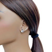 Freshwater Pearl & Cubic Zirconia Earrings