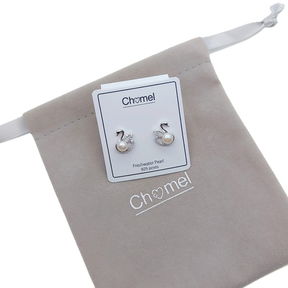 Freshwater Pearl & Cubic Zirconia Earrings