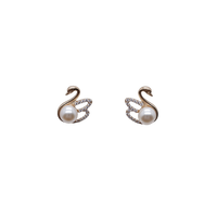 Freshwater Pearl & Cubic Zirconia Earrings