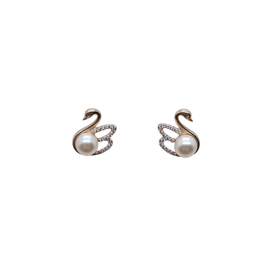 Freshwater Pearl & Cubic Zirconia Earrings