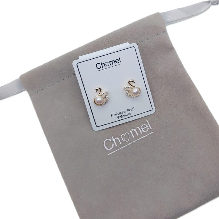 Freshwater Pearl & Cubic Zirconia Earrings