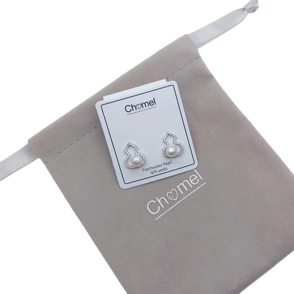 Freshwater Pearl & Cubic Zirconia Earrings