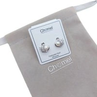 Freshwater Pearl & Cubic Zirconia Earrings