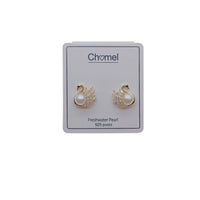 Freshwater Pearl & Cubic Zirconia Earrings