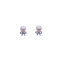 Freshwater Pearl & Cubic Zirconia Earrings