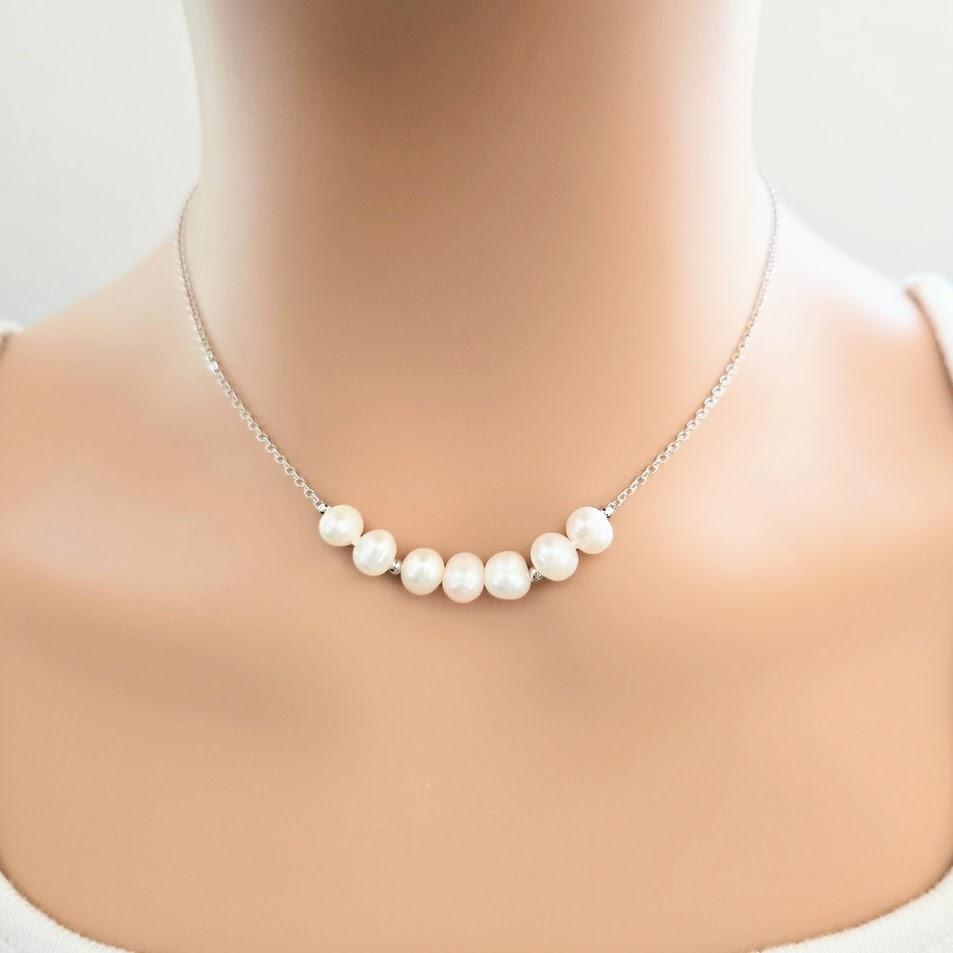 Freshwater Pearl Necklace On Chain