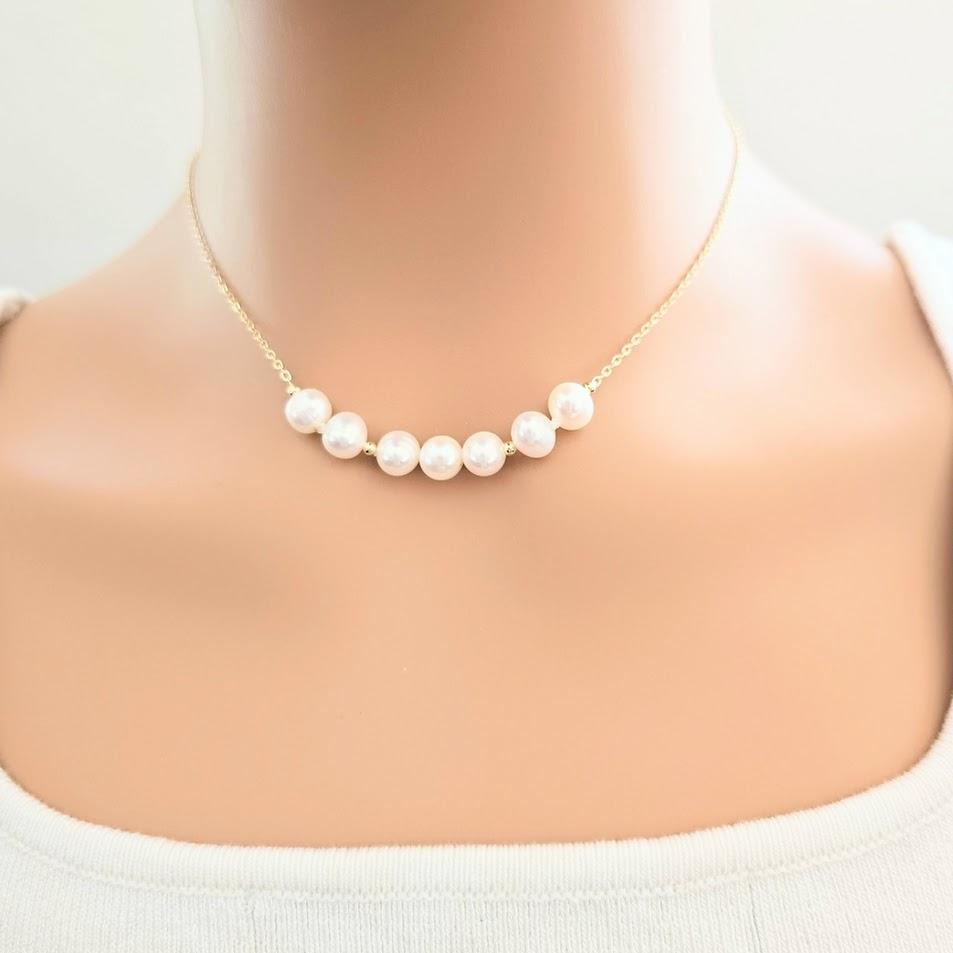 Freshwater Pearl Necklace On Chain