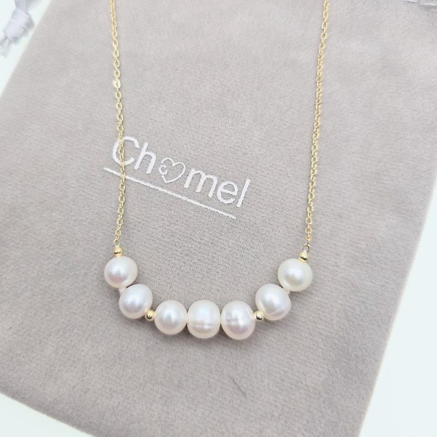 Freshwater Pearl Necklace On Chain