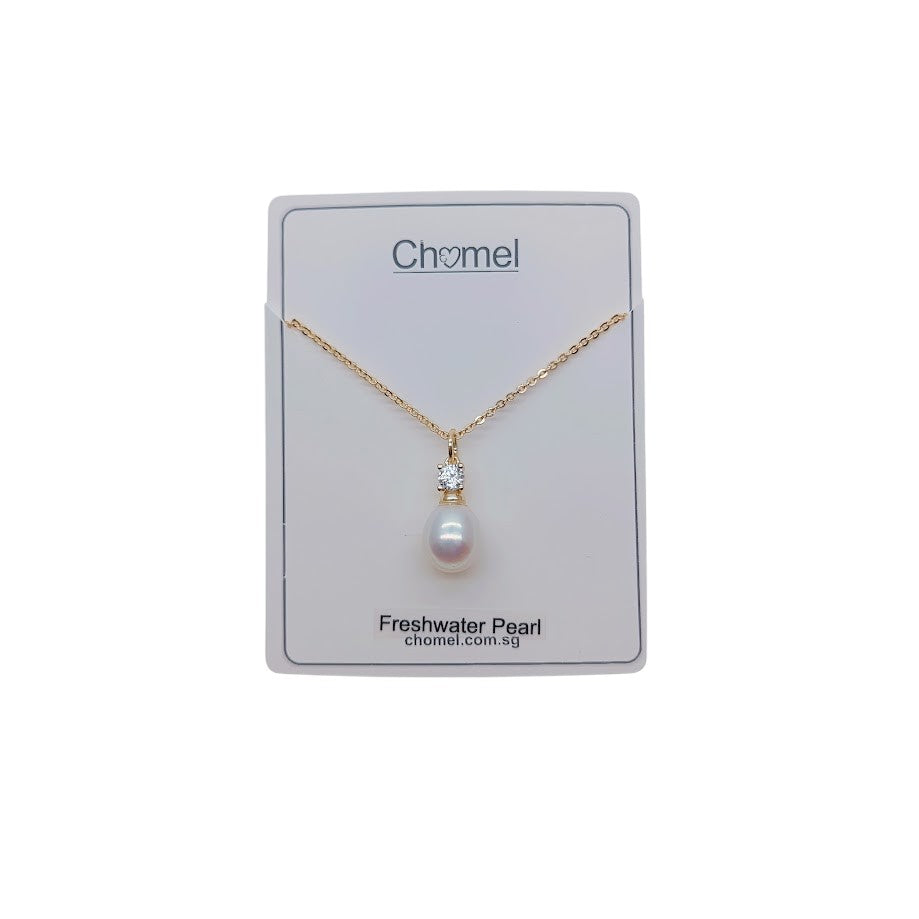 Freshwater Pearl On Chain Necklace