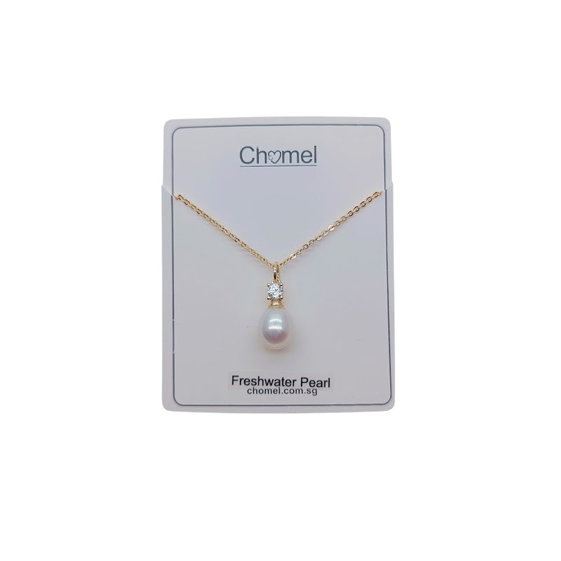 Freshwater Pearl On Chain Necklace