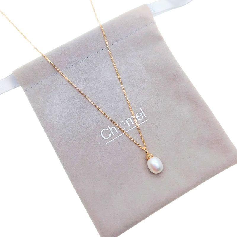 Freshwater Pearl On Chain Necklace