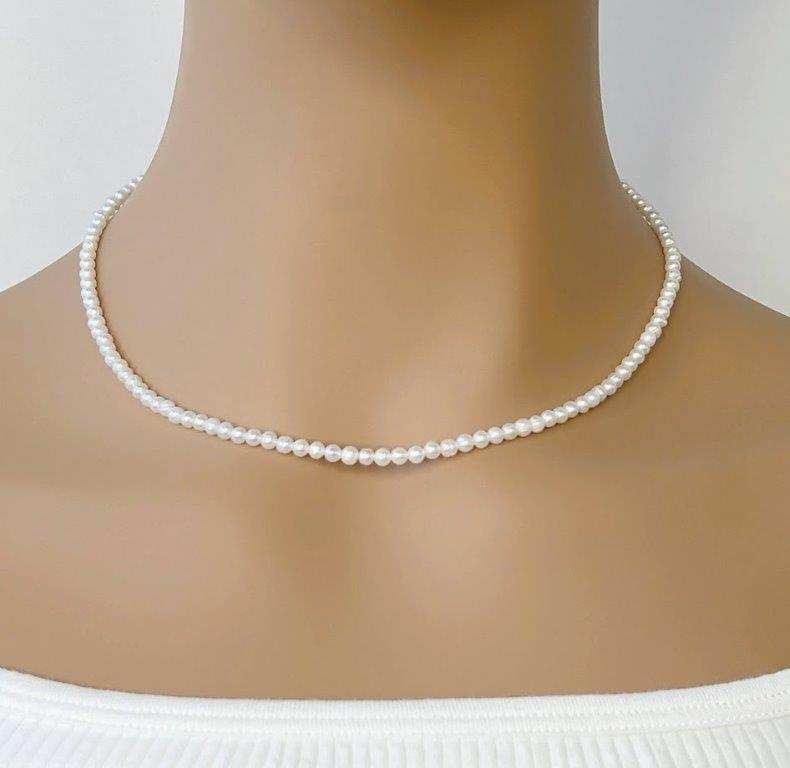 Freshwater Pearl Choker - Elegant Jewelry with Lustrous Pearls (50