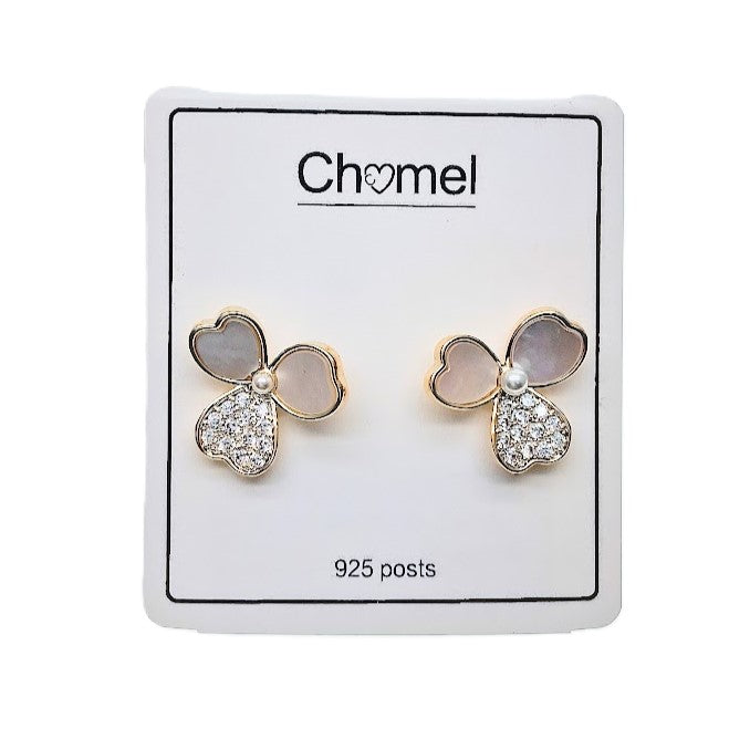 Clover Leaf Mother of Pearl Earrings