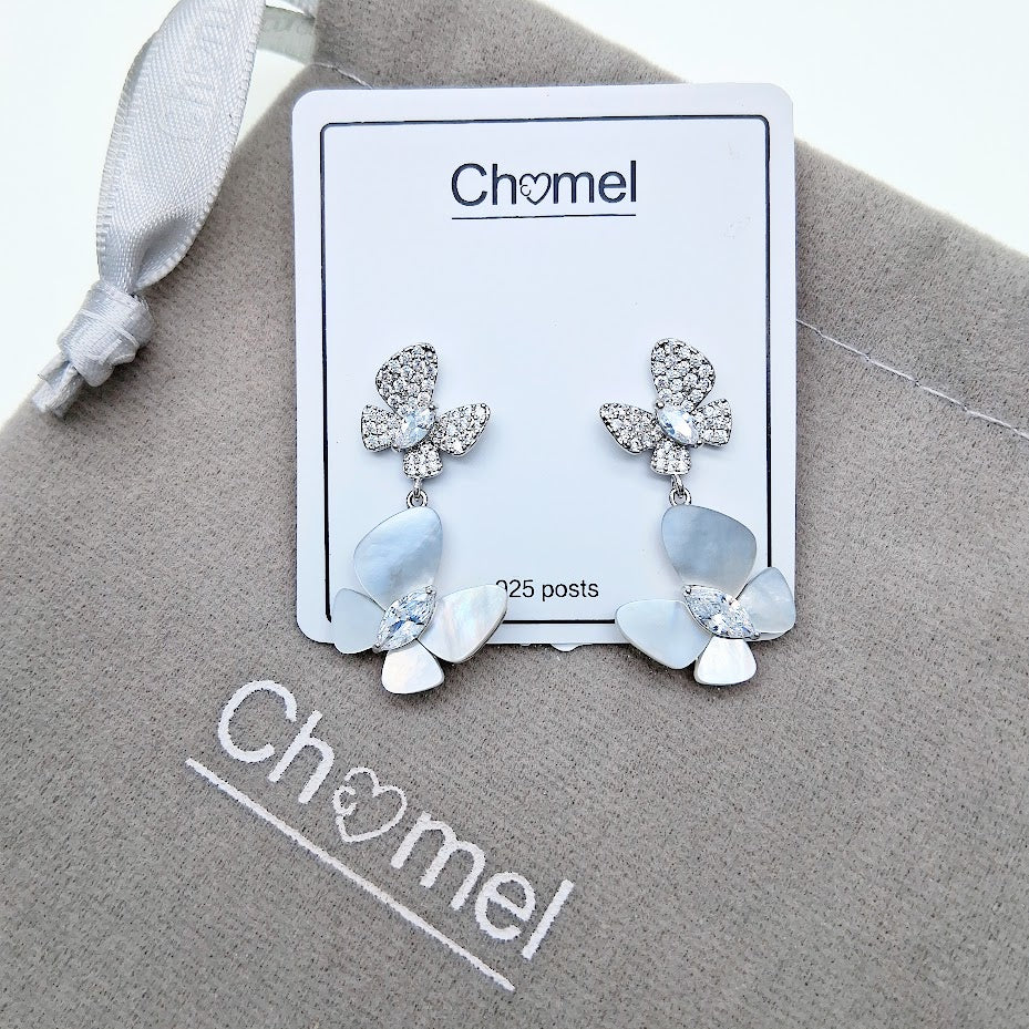 Butterfly Mother of Pearl Earrings