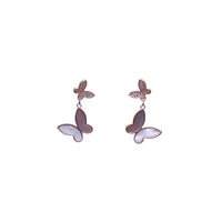 Butterfly Mother of Pearl Earrings - CHOMEL