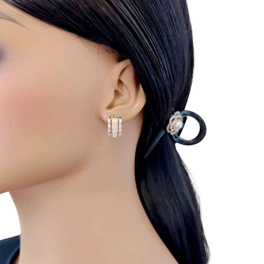 Mother of Pearl Earrings - CHOMEL