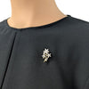 Flower Cubic Zirconia Brooch