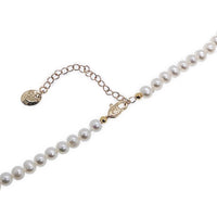Freshwater Pearl Choker with Cubic Zirconia Heart Pendant - CHOMEL