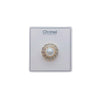 Circle Simulated Pearl Brooch