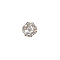 Flower Simulated Pearl Brooch