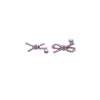 Ribbon Simulated Pearl Stud Earrings - CHOMEL