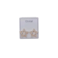 Star Simulated Pearl Earrings - CHOMEL