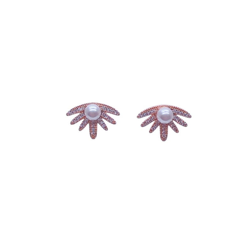 Simulated Pearl Stud Earrings - CHOMEL