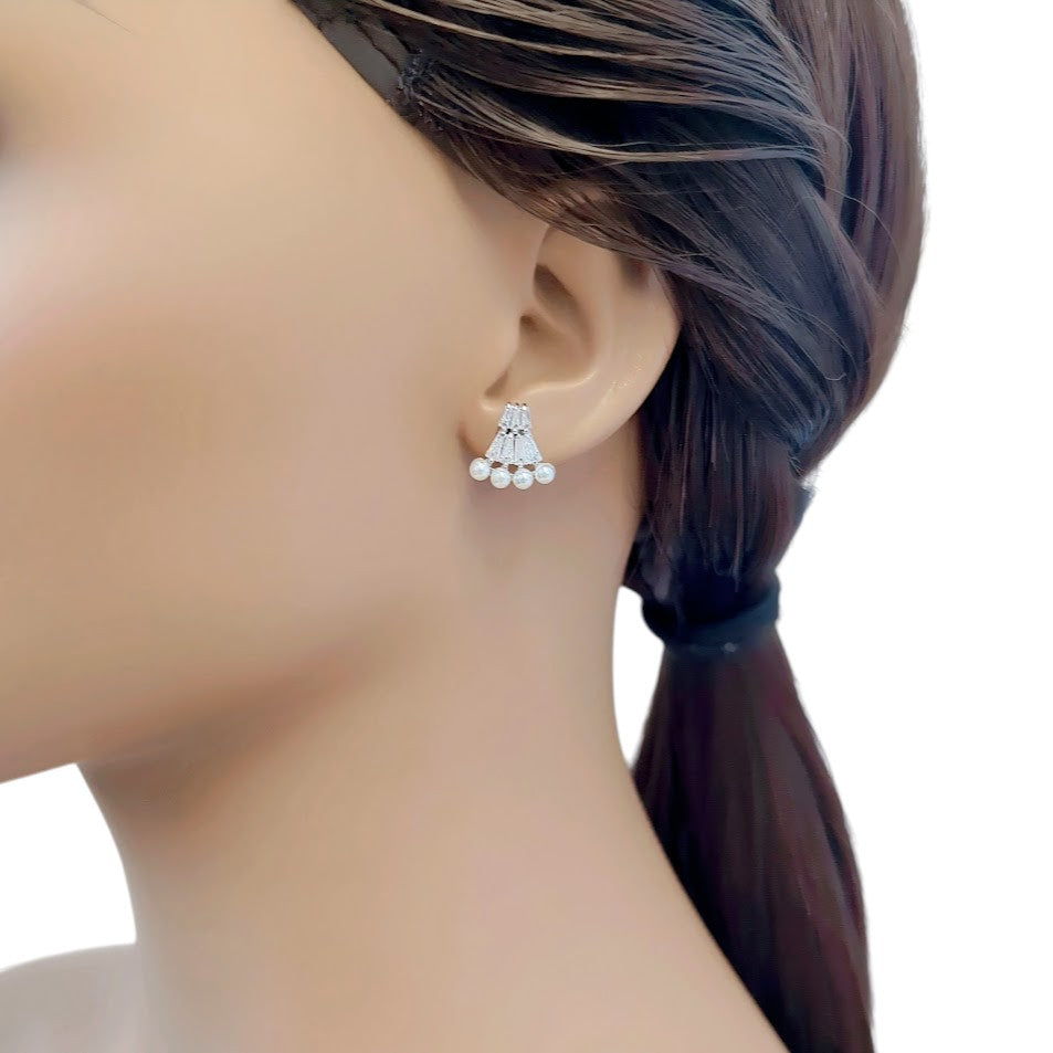 Simulated Pearl Earrings - CHOMEL