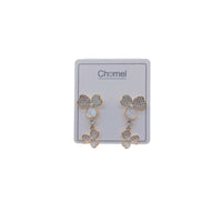 Clover Simulated Pearl Earrings - CHOMEL