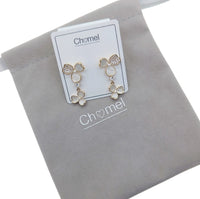 Clover Simulated Pearl Earrings - CHOMEL