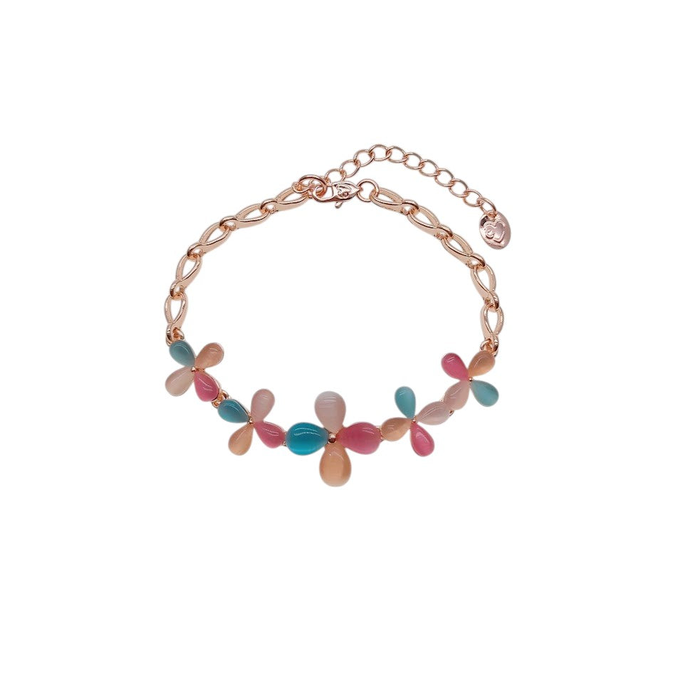 花模拟月长石手链