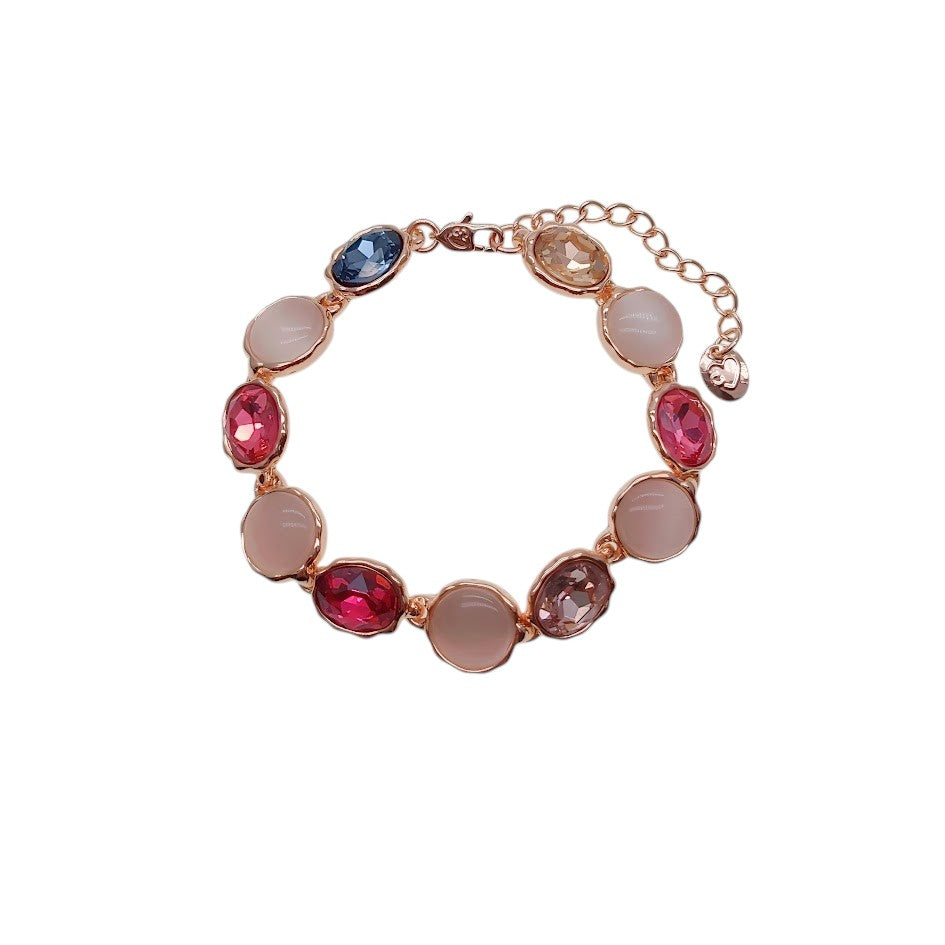 花模拟月长石手链