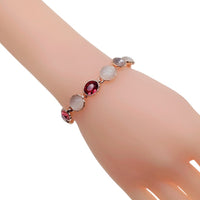 花模拟月长石手链