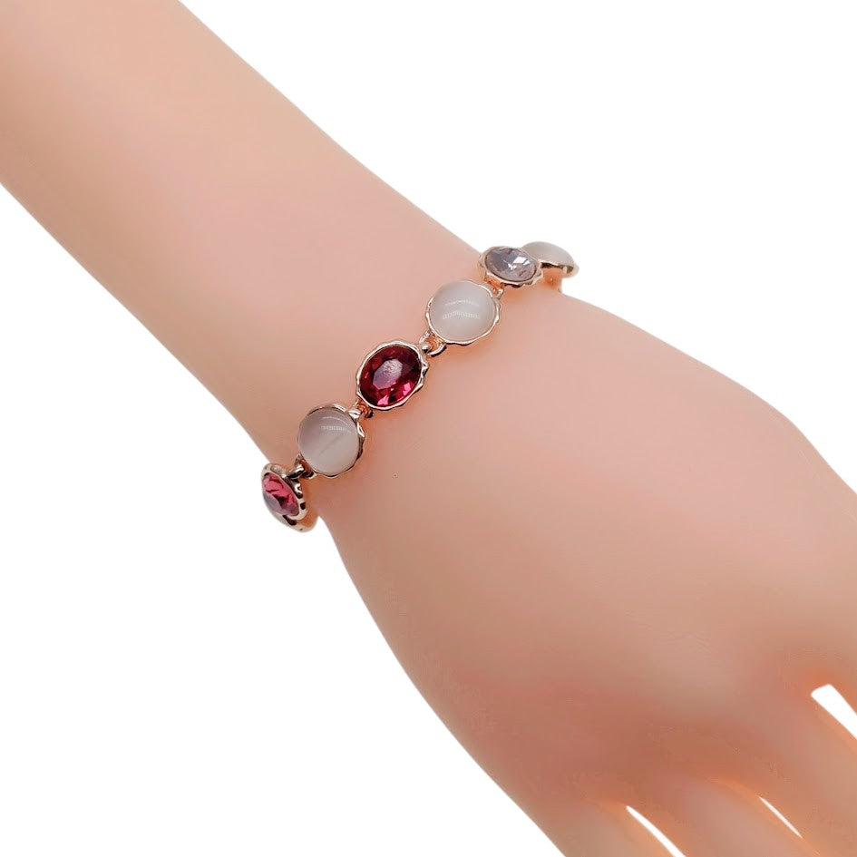 花模拟月长石手链