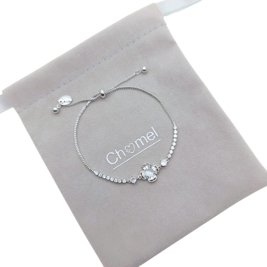 Flower Simulated Moonstone Bracelet - CHOMEL