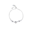 Heart Simulated Moonstone Bracelet - CHOMEL