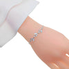 Leaf Simulated Moonstone Bracelet - CHOMEL