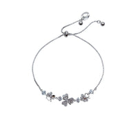 Clover Simulated Moonstone Bracelet - CHOMEL