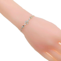 Clover Simulated Moonstone Bracelet - CHOMEL