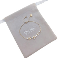 Clover Simulated Moonstone Bracelet - CHOMEL