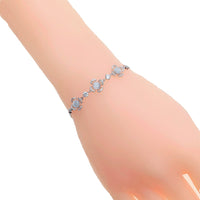 Flower Simulated Moonstone Bracelet - CHOMEL