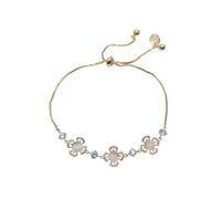 Flower Simulated Moonstone Bracelet - CHOMEL