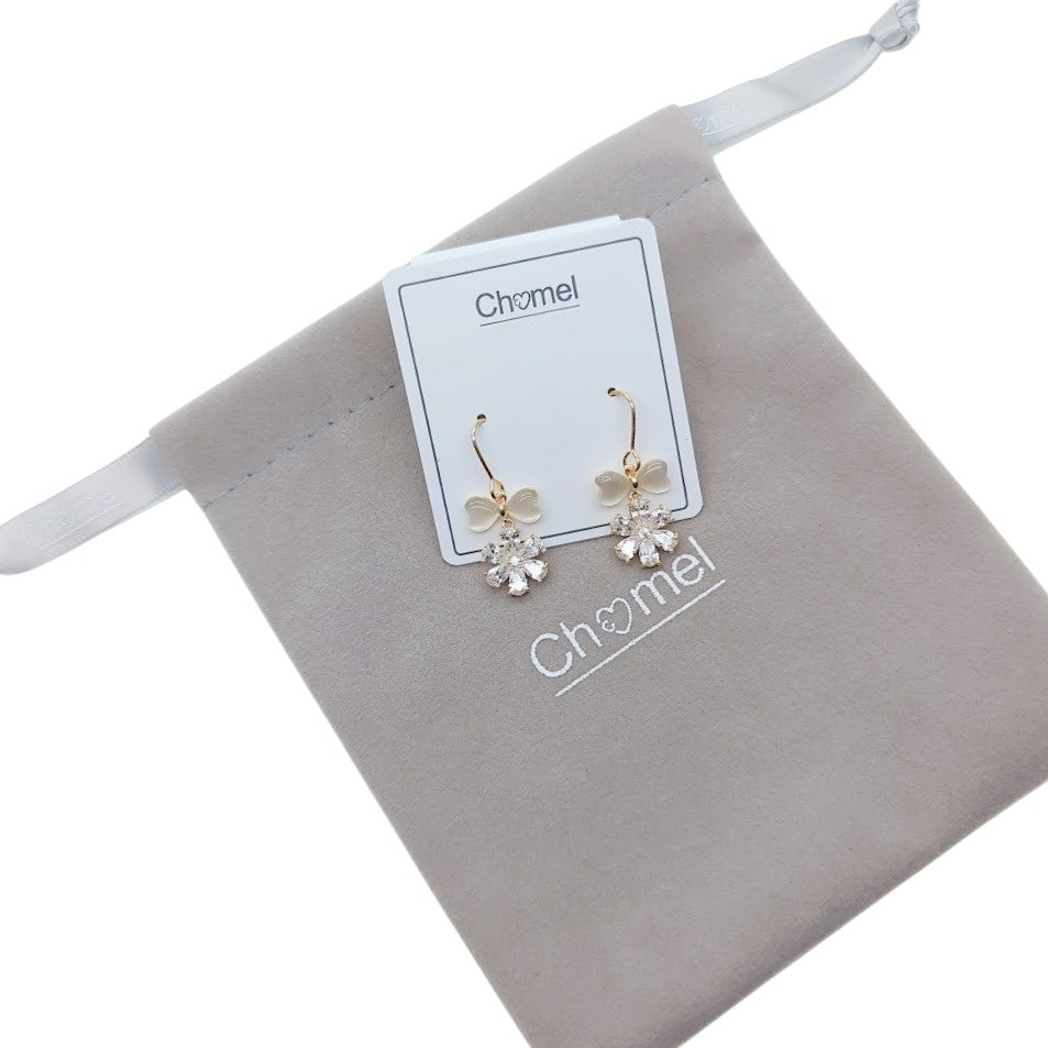 Simulated Moonstone Earrings - CHOMEL