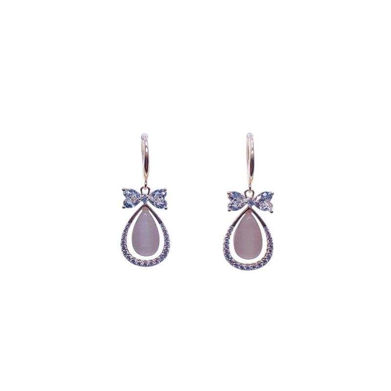 Simulated Moonstone Earrings - CHOMEL