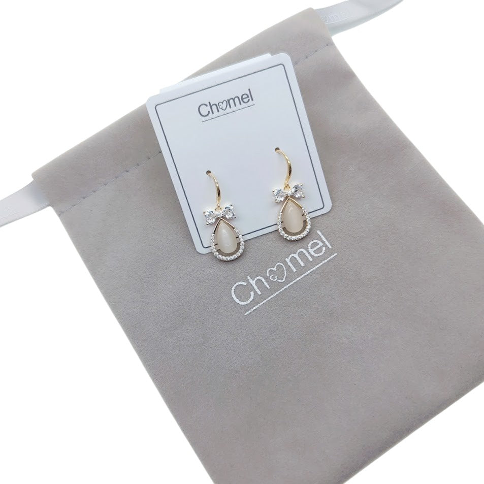 Simulated Moonstone Earrings - CHOMEL